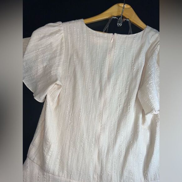 Showpo Cream Bahama Baby Mini Ruffled Dress Size 6 EUC romantic feminine - Picture 9 of 9